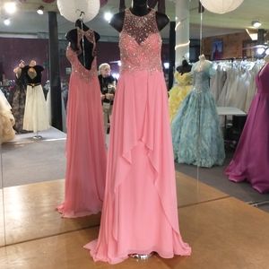 Envious Couture Prom Rhinestone Bodice Dress